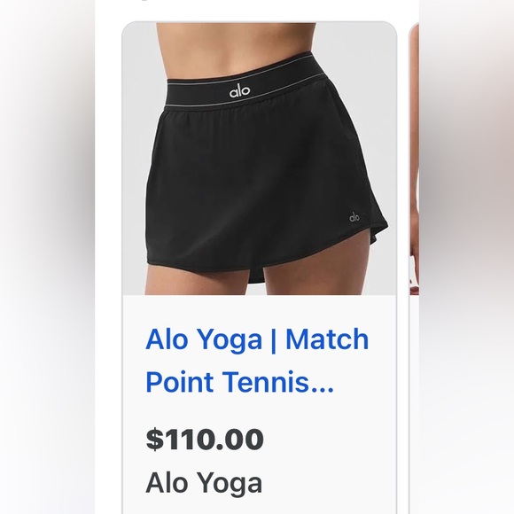 Match point tennis skirt in black - Alo Yoga bestseller - Picture 5 of 6